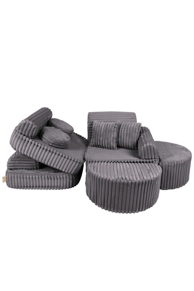 Modulaire kinderbank medium - Churros Jurassic Grey Plus-mercibeaucoupp.eu