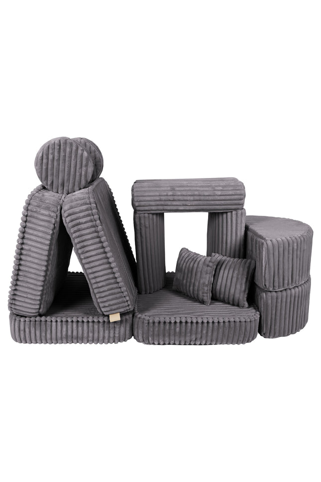 Modulaire kinderbank medium - Churros Jurassic Grey Plus-mercibeaucoupp.eu