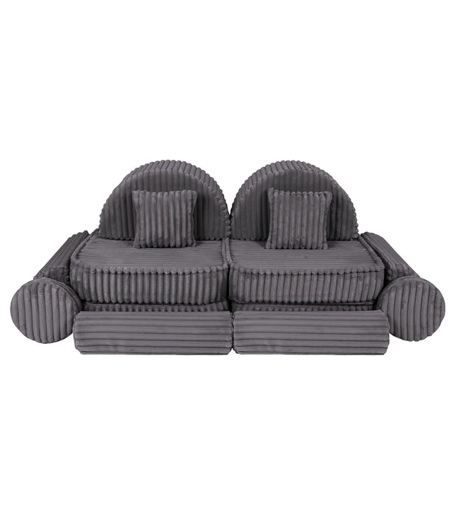 Medium Modular Sofa for Kids - Churros Jurassic Grey Plus
