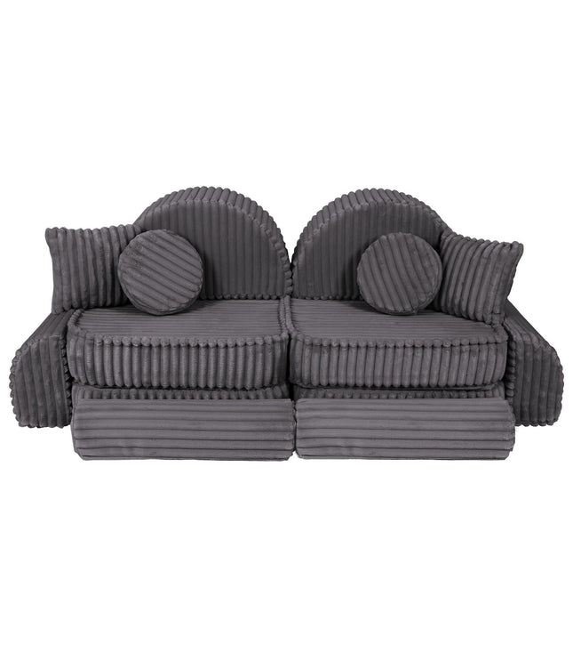 Medium Modular Sofa for Kids - Churros Jurassic Grey Plus