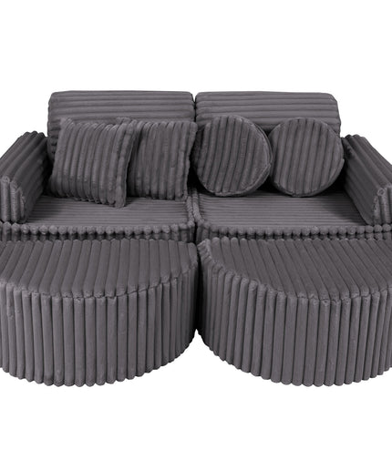 Modulaire kinderbank medium - Churros Jurassic Grey Plus-mercibeaucoupp.eu