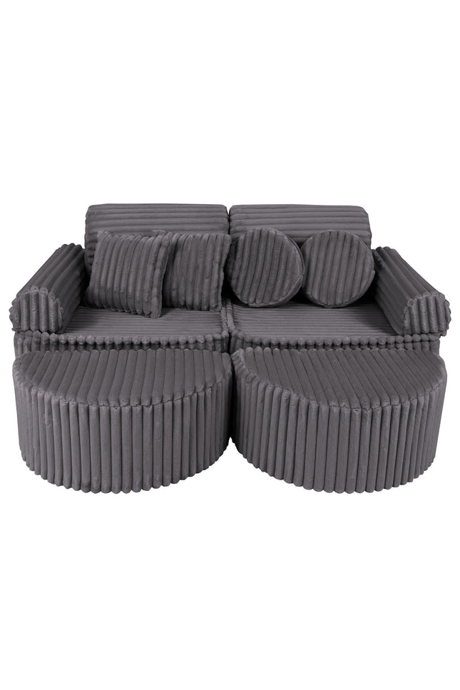 Modulaire kinderbank medium - Churros Jurassic Grey Plus-mercibeaucoupp.eu