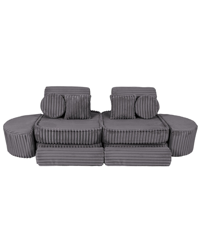 Medium Modular Sofa for Kids - Churros Jurassic Grey Plus
