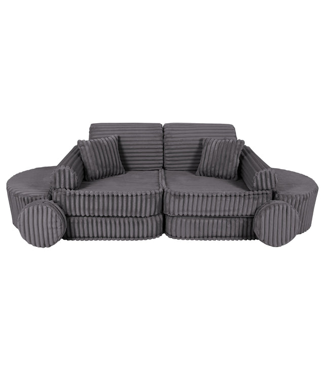 Medium Modular Sofa for Kids - Churros Jurassic Grey Plus