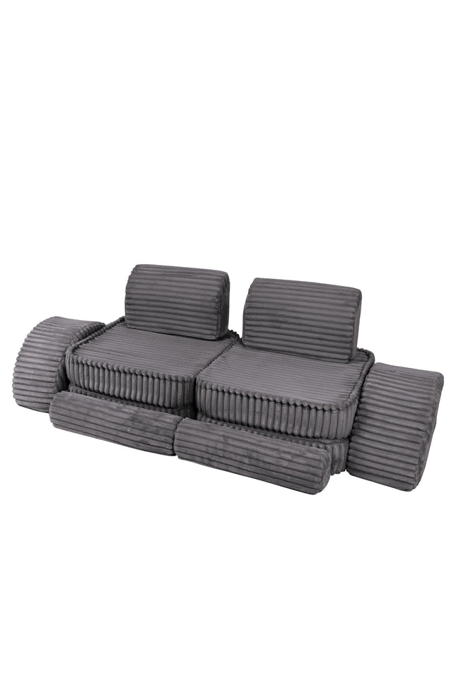 Modulaire kinderbank medium - Churros Jurassic Grey Plus-mercibeaucoupp.eu