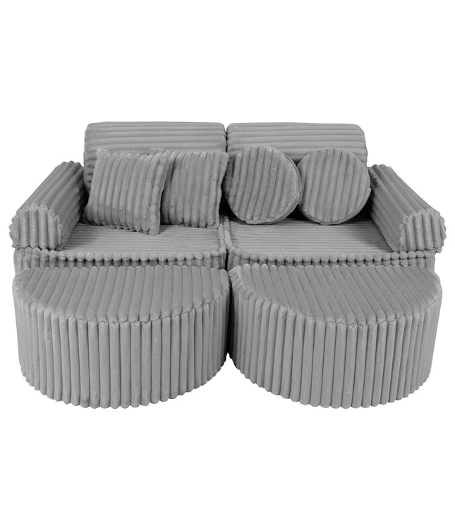 Medium Modular Sofa for Kids - Churros Moon Grey Plus