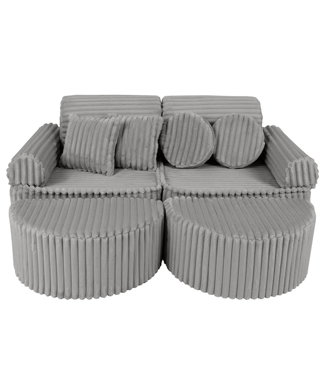 Modulaire kinderbank medium - Churros Moon Grey Plus-mercibeaucoupp.eu