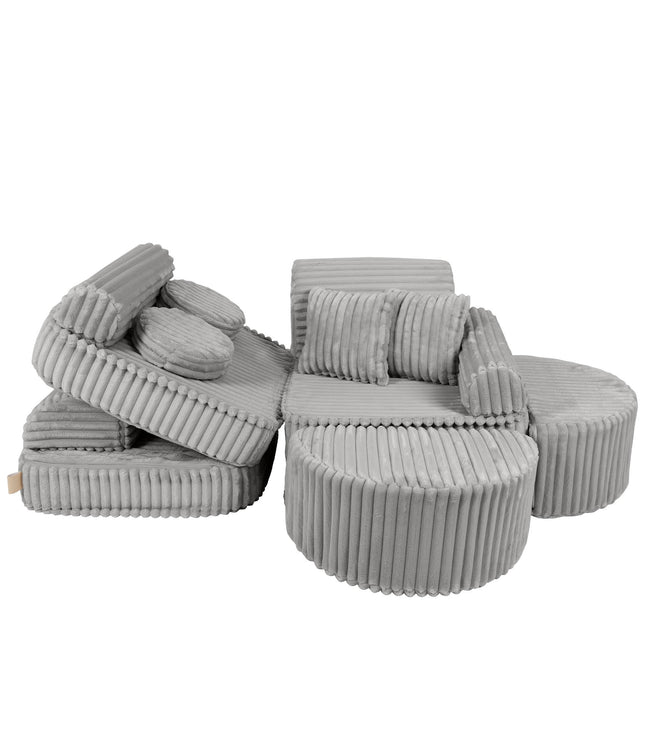 Medium Modular Sofa for Kids - Churros Moon Grey Plus