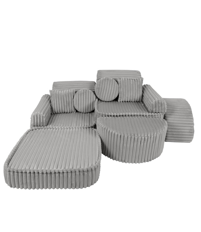 Medium Modular Sofa for Kids - Churros Moon Grey Plus