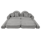 Medium Modular Sofa for Kids - Churros Moon Grey Plus