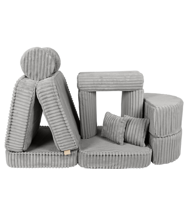 Medium Modular Sofa for Kids - Churros Moon Grey Plus