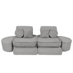 Medium Modular Sofa for Kids - Churros Moon Grey Plus