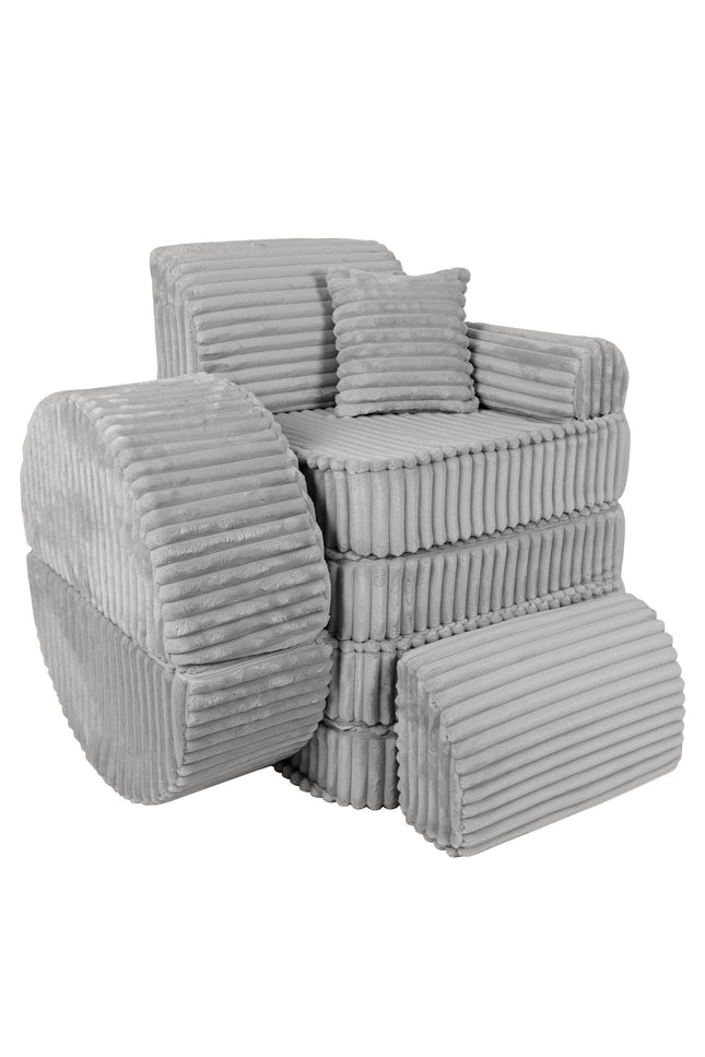 Modulaire kinderbank medium - Churros Moon Grey Plus-mercibeaucoupp.eu