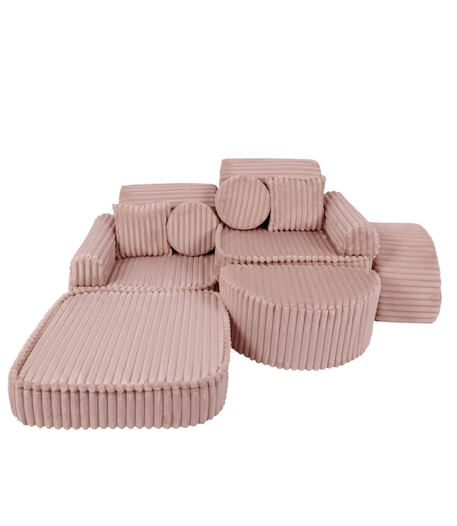 Medium Modular Sofa for Kids - Churros Pink Plus