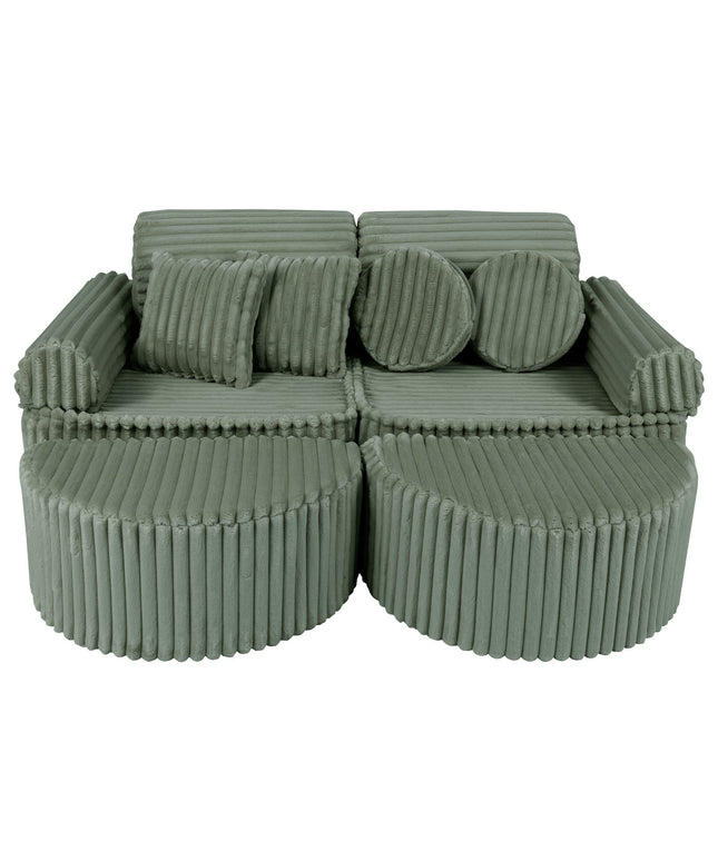 Modulaire kinderbank medium - Churros saliegroen plus-mercibeaucoupp.eu