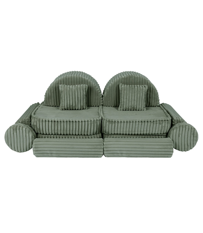 Medium Modular Sofa for Kids - Churros Sage Green Plus