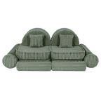 Medium Modular Sofa for Kids - Churros Sage Green Plus