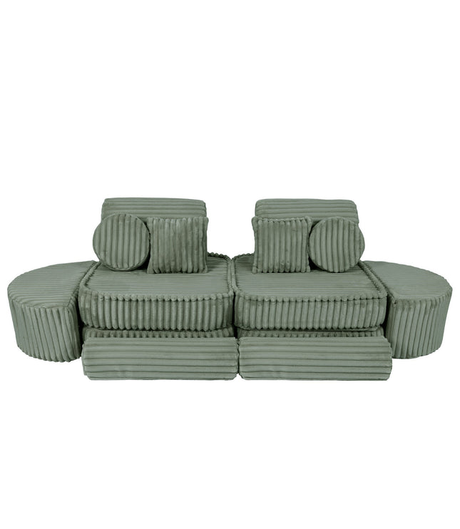 Medium Modular Sofa for Kids - Churros Sage Green Plus