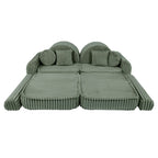Medium Modular Sofa for Kids - Churros Sage Green Plus