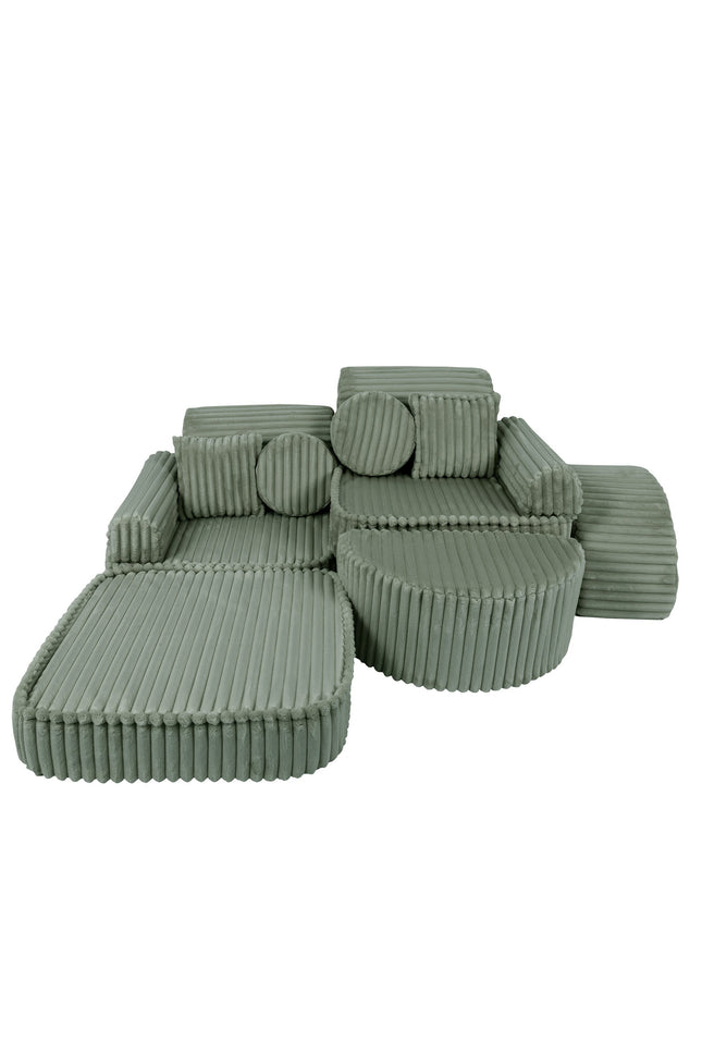 Modulaire kinderbank medium - Churros saliegroen plus-mercibeaucoupp.eu