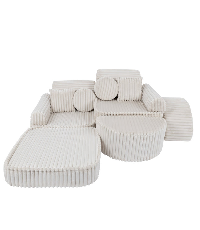 Medium Modular Sofa for Kids - Churros White Plus