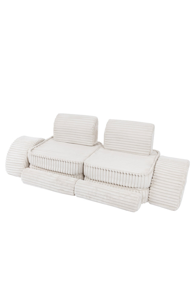 Modulaire kinderbank medium - Churros Wit Plus-mercibeaucoupp.eu