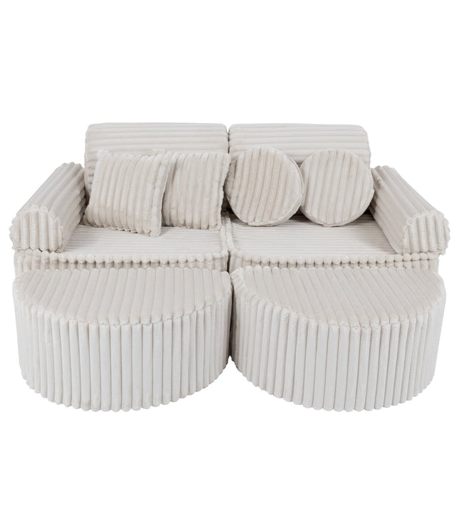 Medium Modular Sofa for Kids - Churros White Plus