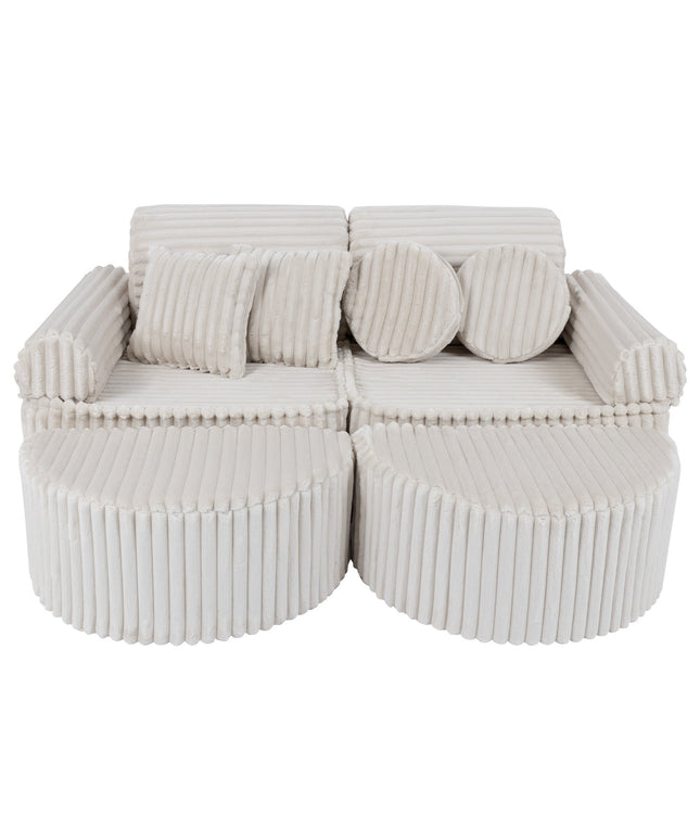 Modulaire kinderbank medium - Churros Wit Plus-mercibeaucoupp.eu