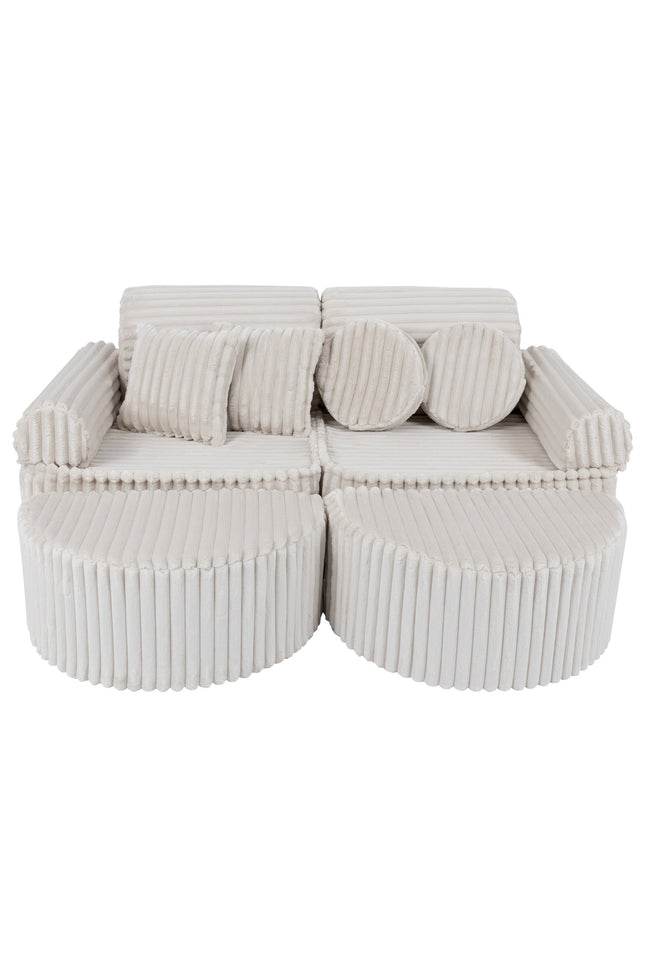 Modulaire kinderbank medium - Churros Wit Plus-mercibeaucoupp.eu