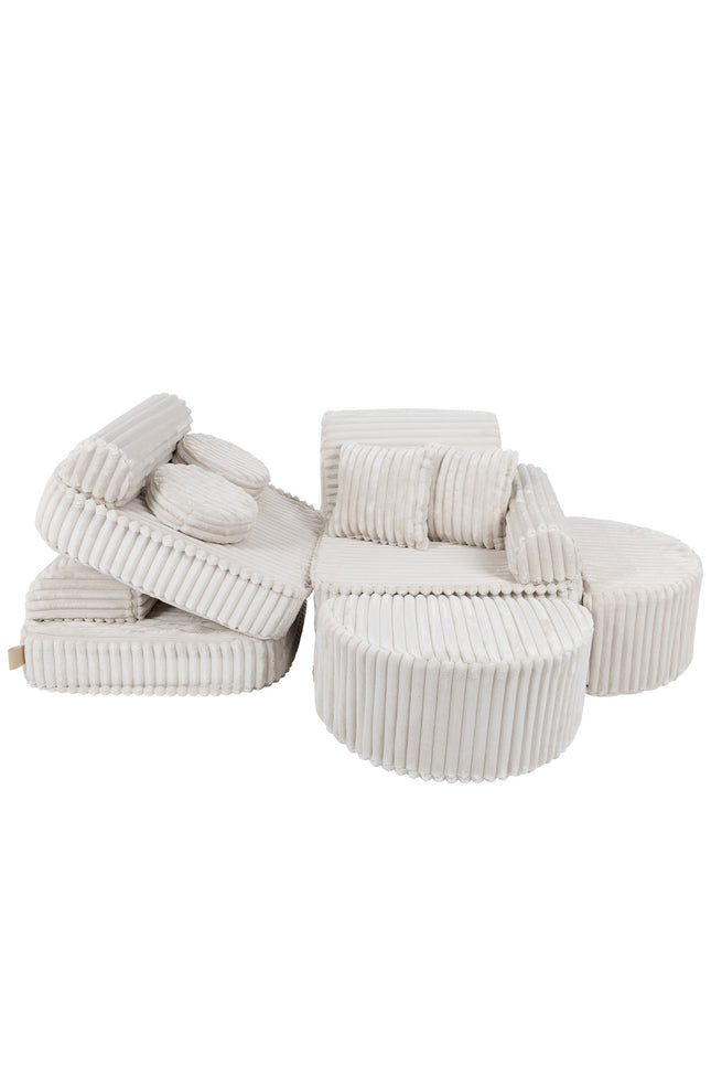 Modulaire kinderbank medium - Churros Wit Plus-mercibeaucoupp.eu