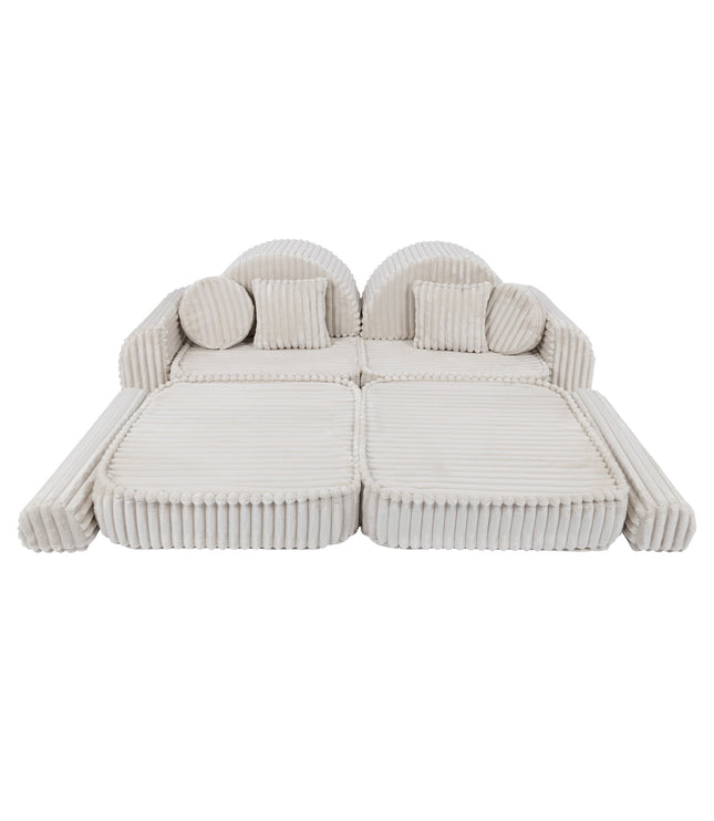 Medium Modular Sofa for Kids - Churros White Plus