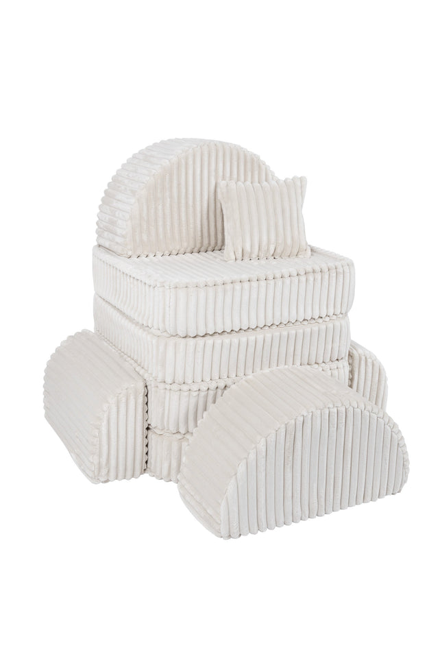 Modulaire kinderbank medium - Churros Wit Plus-mercibeaucoupp.eu