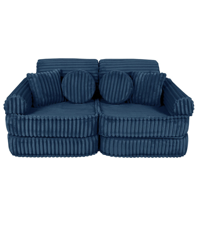 Modulaire kinderbank medium - Churros Blauw-mercibeaucoupp.eu