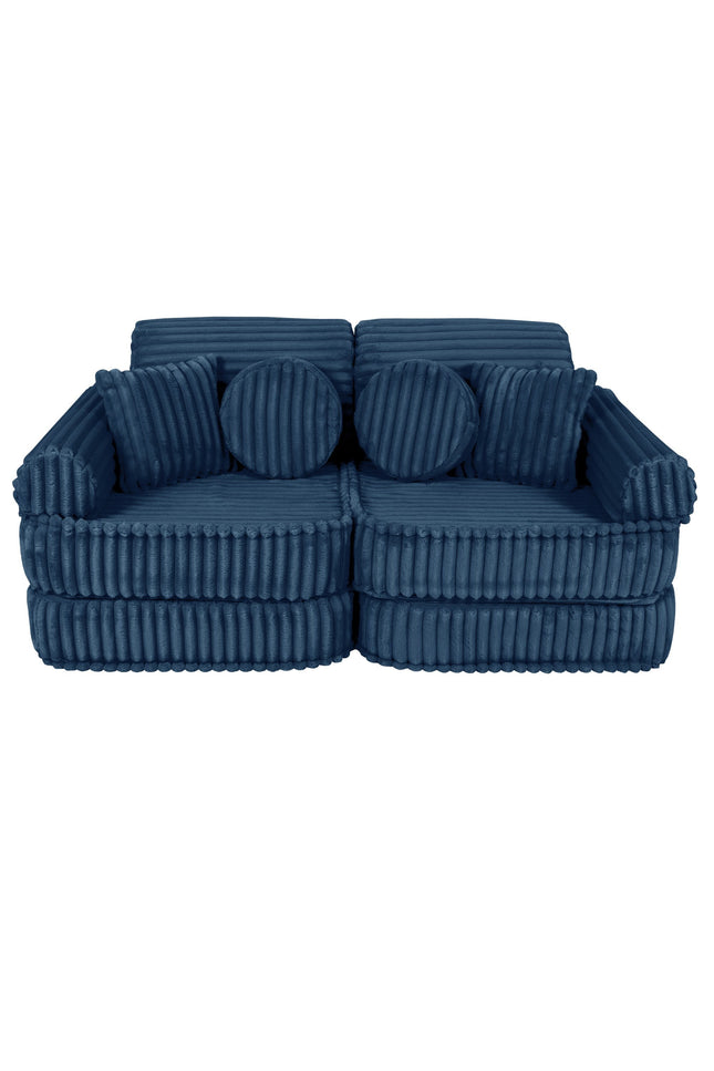 Modulaire kinderbank medium - Churros Blauw-mercibeaucoupp.eu