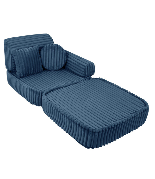 Medium Modular Sofa for Kids - Churros Blue