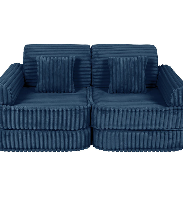 Medium Modular Sofa for Kids - Churros Blue