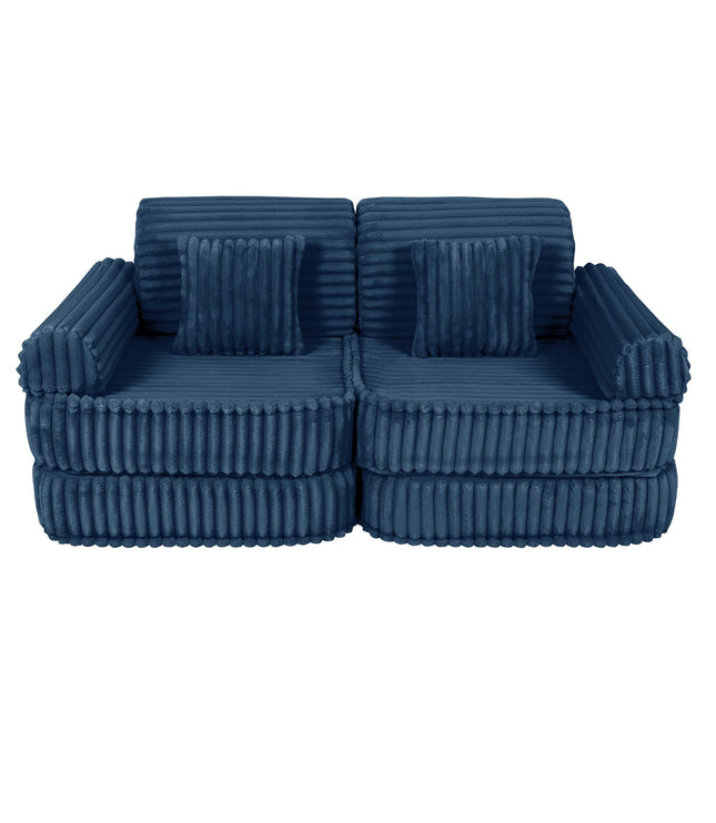 Medium Modular Sofa for Kids - Churros Blue
