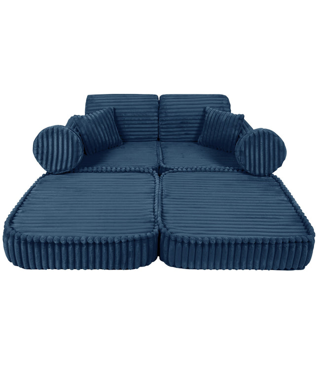 Medium Modular Sofa for Kids - Churros Blue