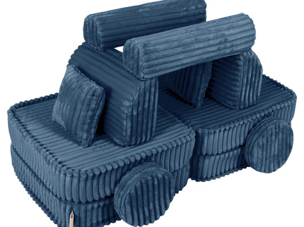 Medium Modular Sofa for Kids - Churros Blue