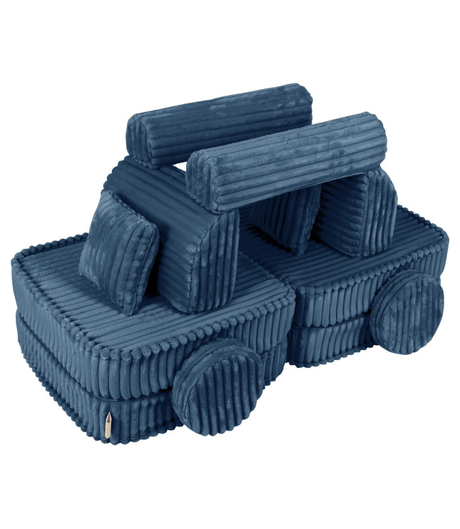Medium Modular Sofa for Kids - Churros Blue