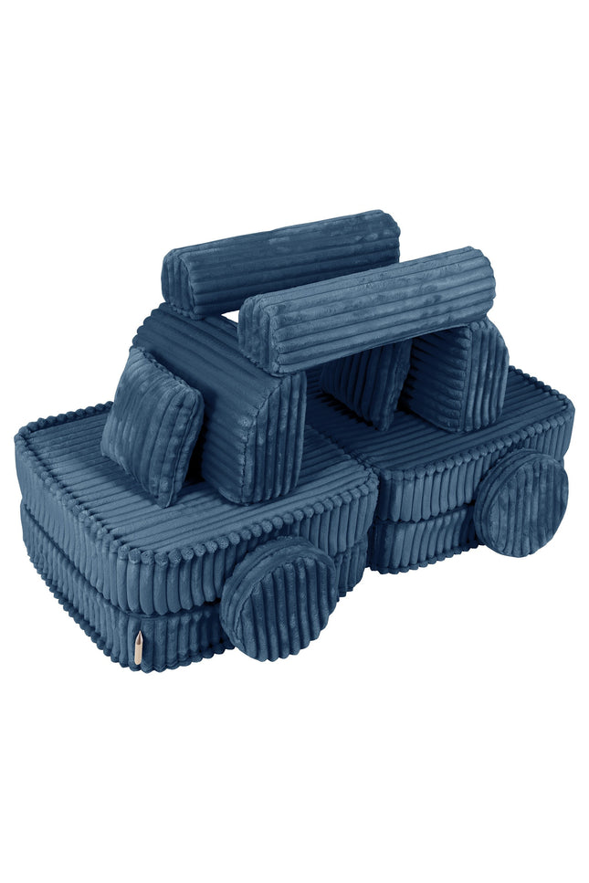 Modulaire kinderbank medium - Churros Blauw-mercibeaucoupp.eu