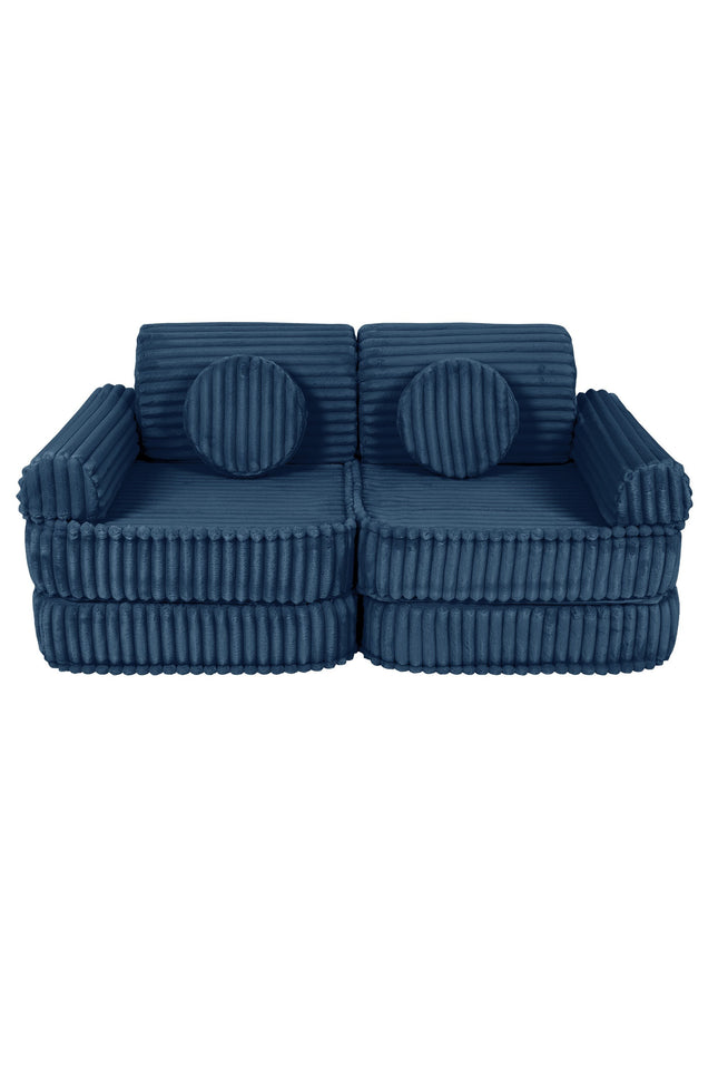 Modulaire kinderbank medium - Churros Blauw-mercibeaucoupp.eu