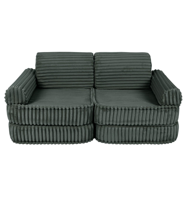 Medium Modular Sofa for Kids - Churros Forest Green