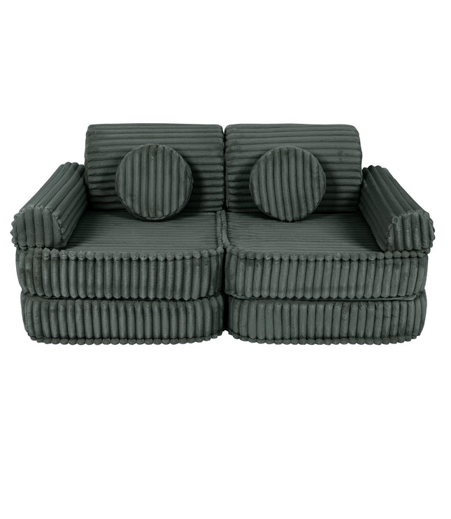 Medium Modular Sofa for Kids - Churros Forest Green