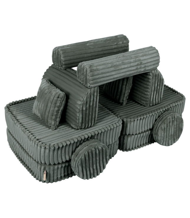 Medium Modular Sofa for Kids - Churros Forest Green