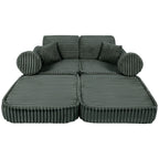 Medium Modular Sofa for Kids - Churros Forest Green