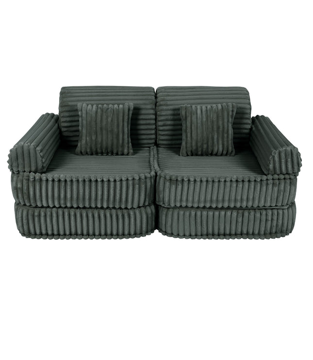 Medium Modular Sofa for Kids - Churros Forest Green