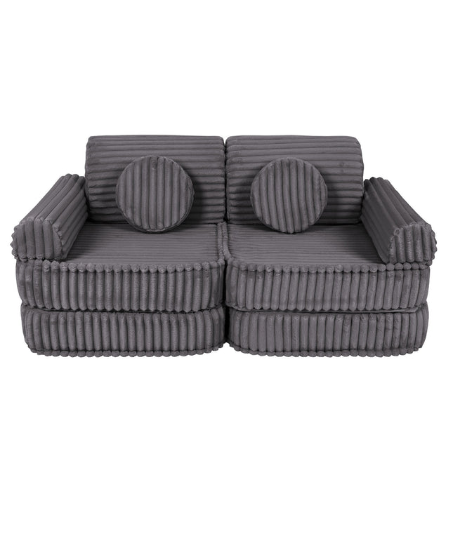 Modulaire kinderbank medium - Churros Jurassic Grey-mercibeaucoupp.eu