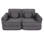 Medium Modular Sofa for Kids - Churros Jurassic Grey