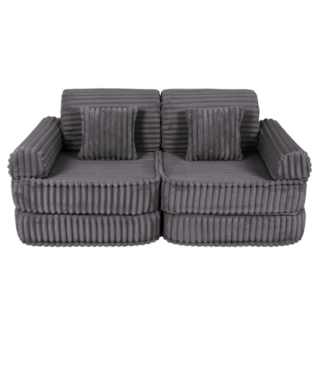 Medium Modular Sofa for Kids - Churros Jurassic Grey